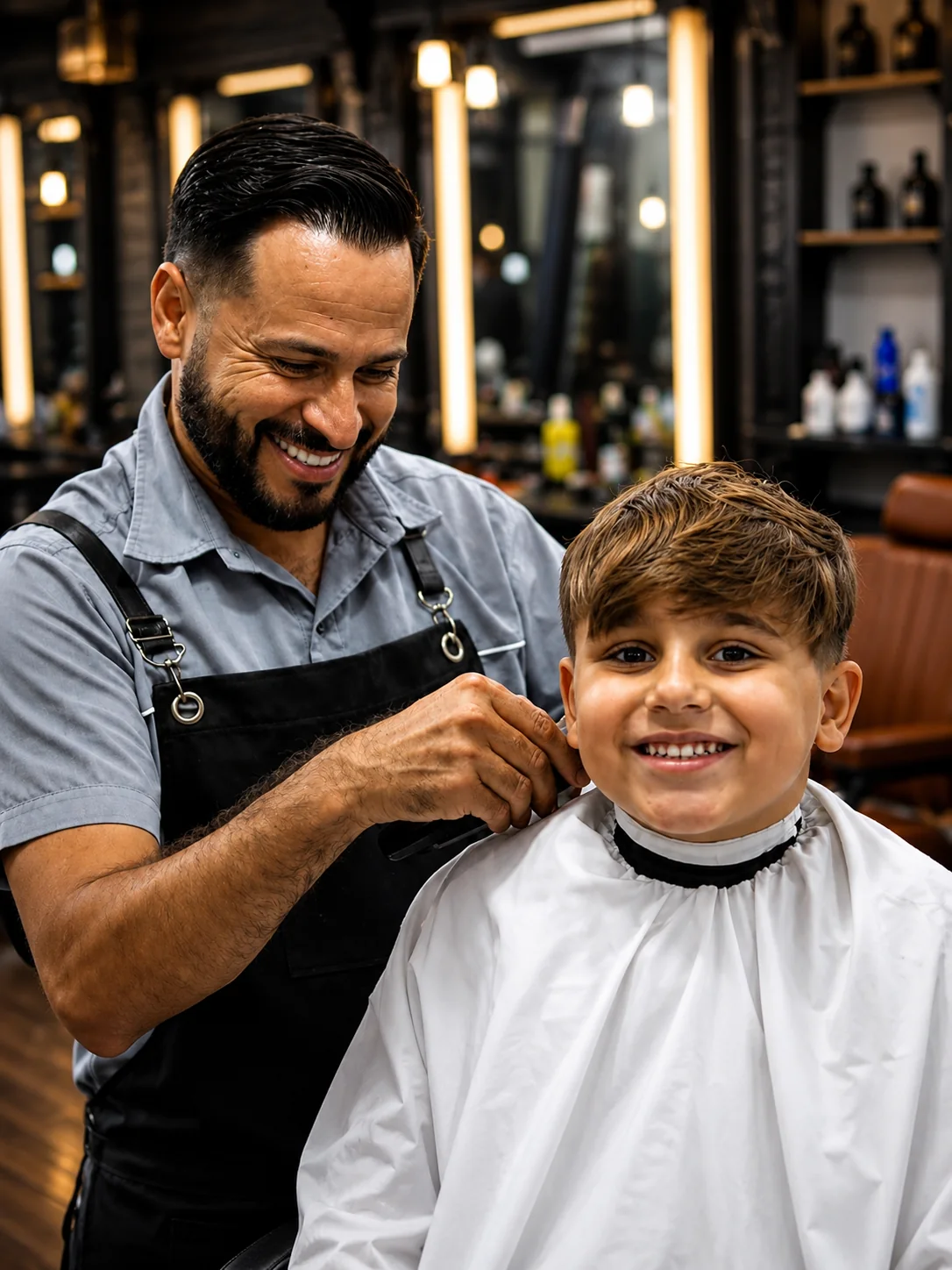Atendimento infantil na Barba Nostra